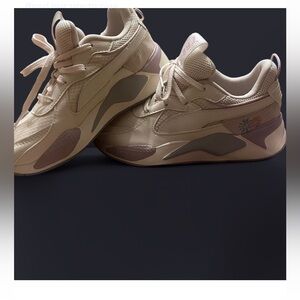 Puma Cream Sneakers with Chunky Sole and Modern Design (NWOT)